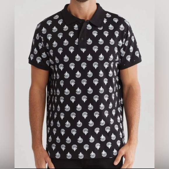 NWT Crooks & Castles Medusa Polo in Black - Picture 1 of 4